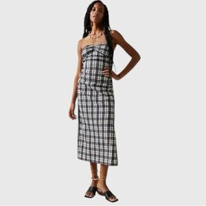 Free People Brandie Plaid Midi Dress